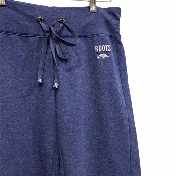 2/$25 ROOTS Comfy Capri Sweatpants Blue Size Small GUC - Picture 2 of 6